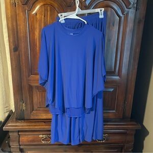 Dear Scarlett Deep Blue Top and pants set